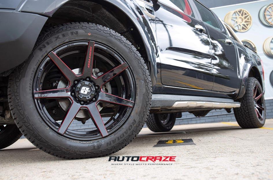 FORD RANGER AVALANCHE GLOSS BLACK MILLED ACCENTS